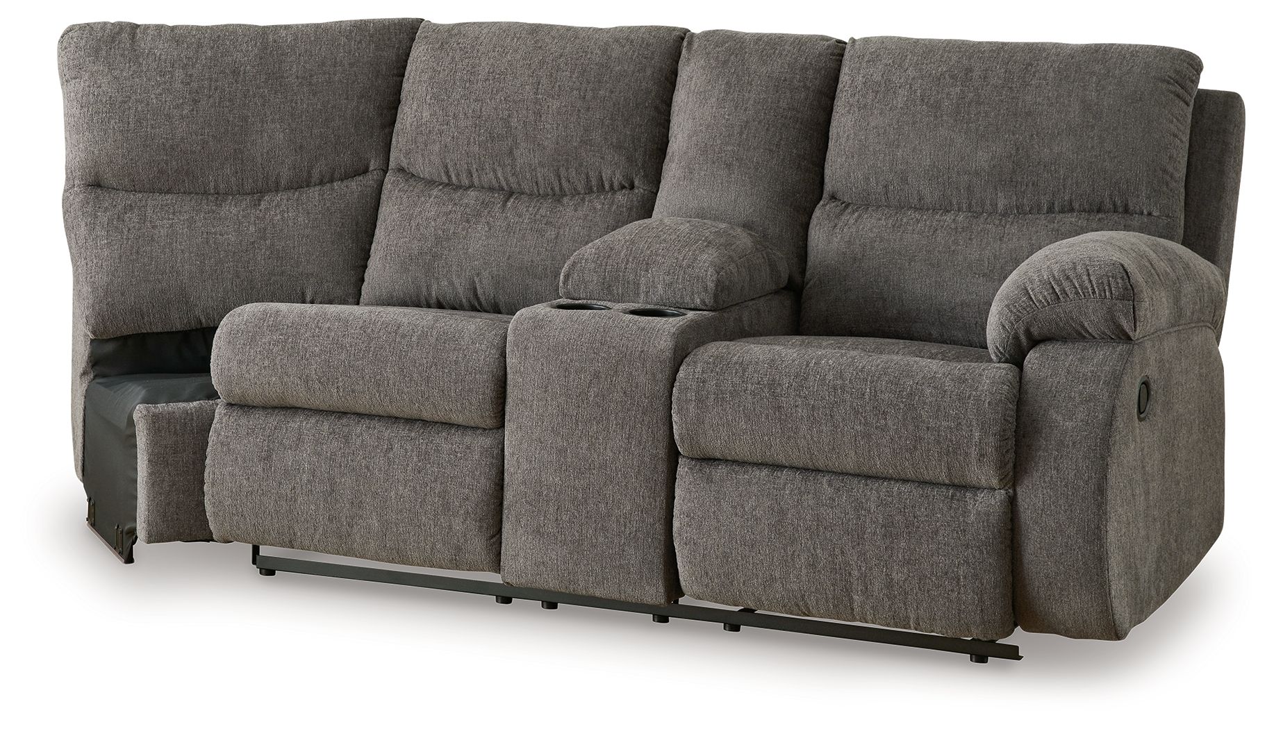 Museum - Pewter - Raf Reclining Loveseat With Console - Urban Living Furniture (Los Angeles, CA)