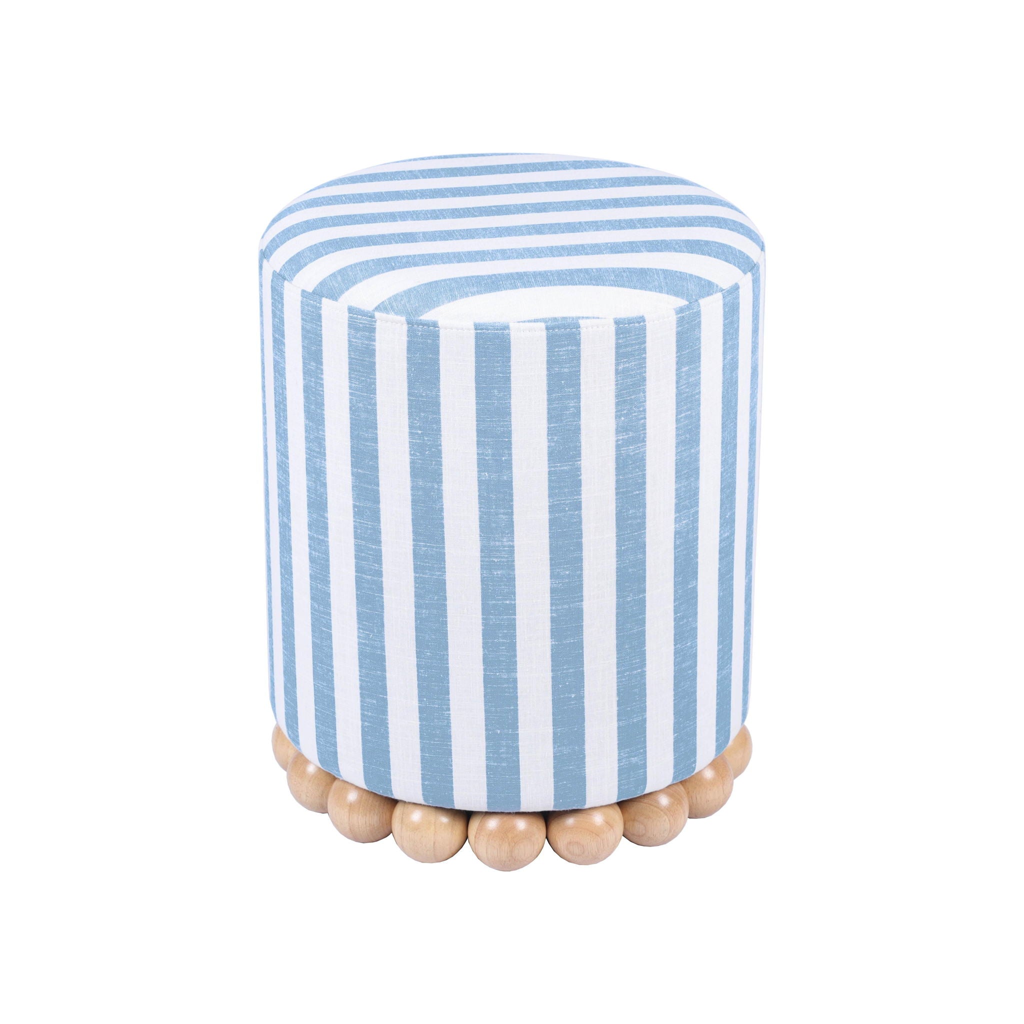 Dex - Striped Linen Ottoman - Urban Living Furniture (Los Angeles, CA)
