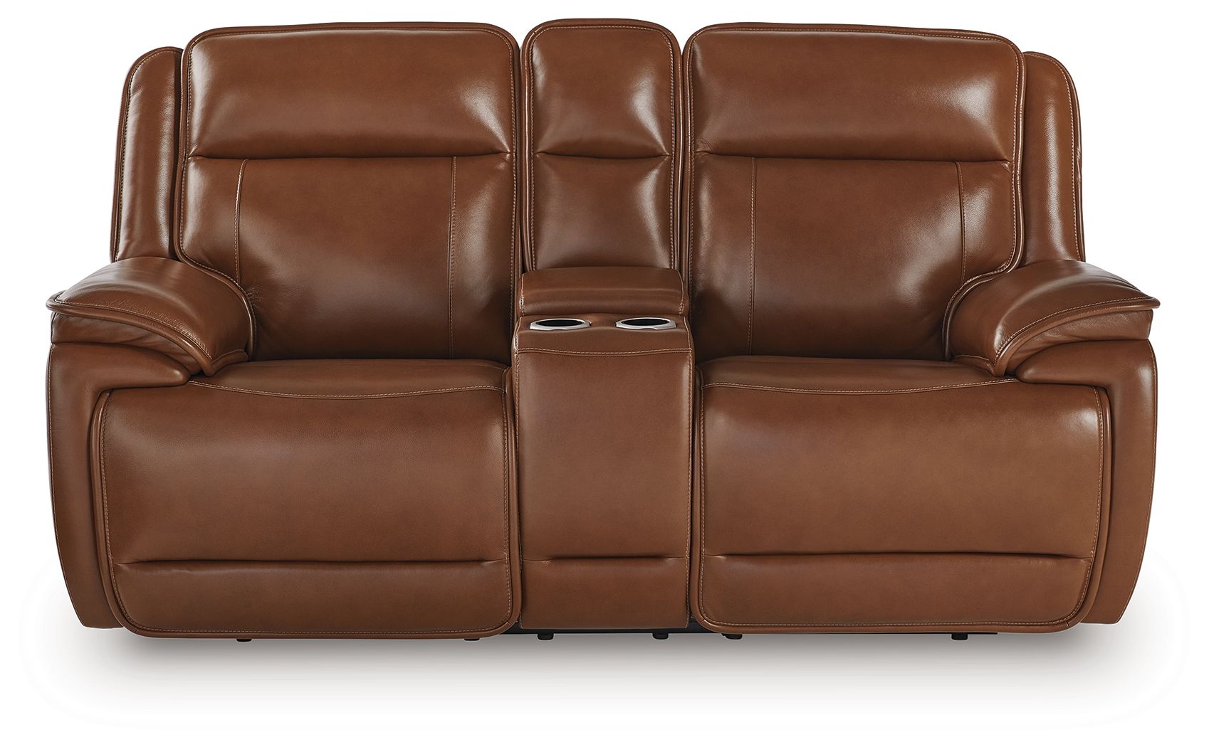 Healy Pier - Chocolate - Power Reclining Loveseat With Console / Adj Headrest - Urban Living Furniture (Los Angeles, CA)