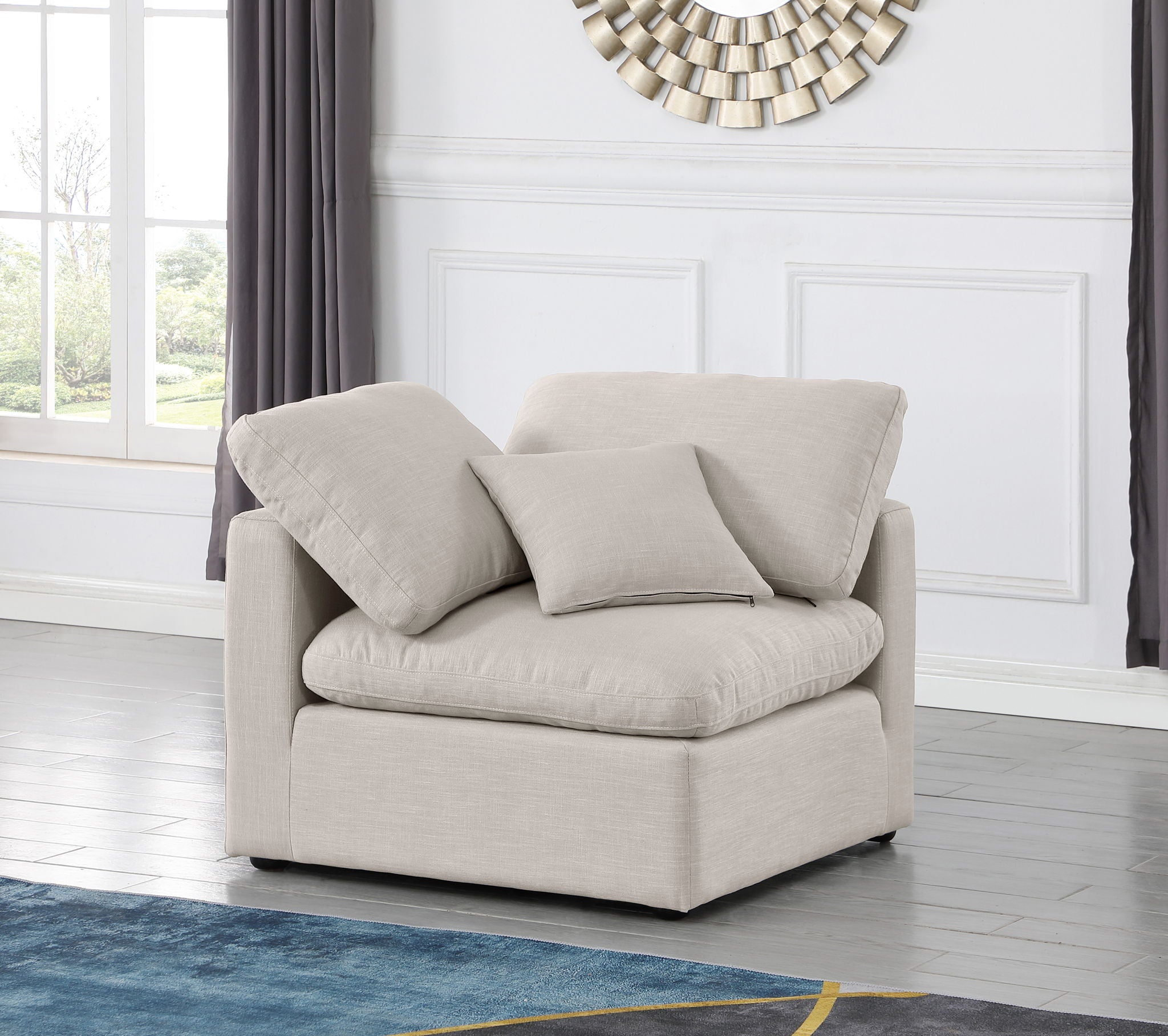 Indulge - Linen Corner Chair