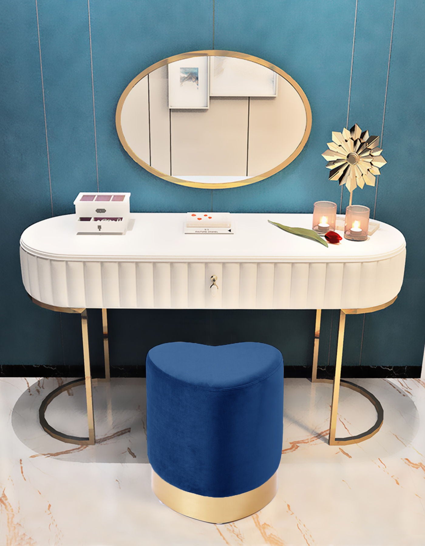 Heart - Stool Ottoman - Urban Living Furniture (Los Angeles, CA)