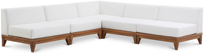 Rio - 5 Piece Modular Sectional - Off White - Fabric
