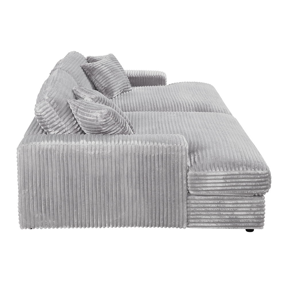 Hilde - Sectional Sofa With 4 Pillows - Gray - Urban Living Furniture (Los Angeles, CA)