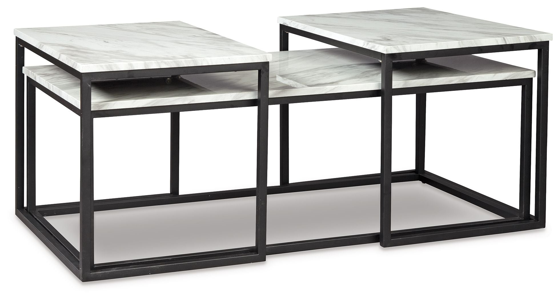 Donnesta - Occasional Table Set (Set of 3) - Gray / Black - Urban Living Furniture (Los Angeles, CA)