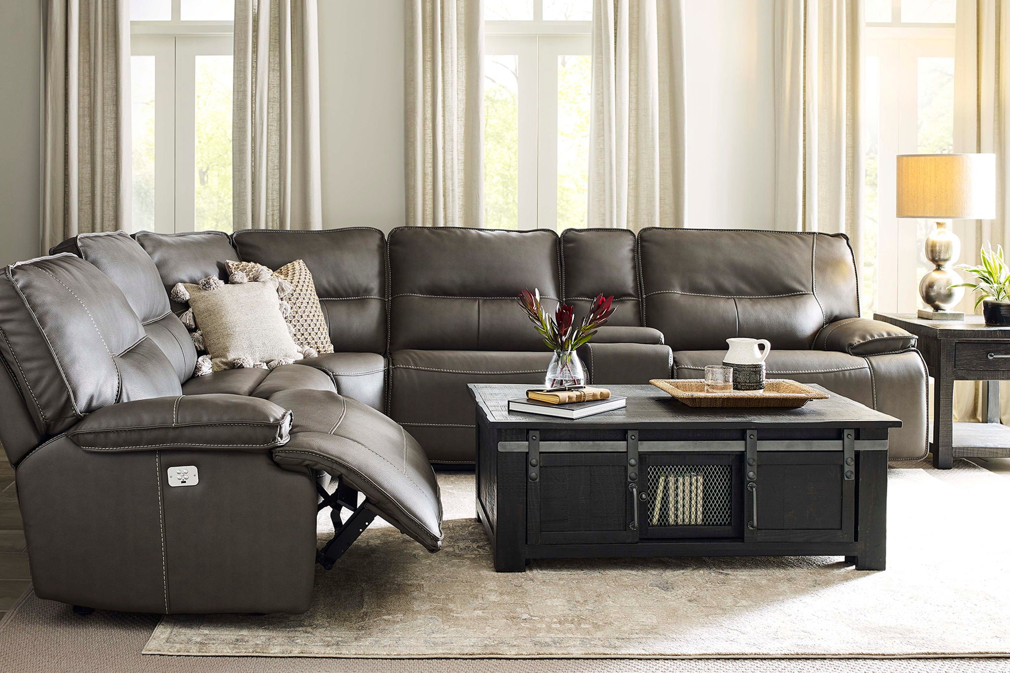 Spartacus - Power Reclining Sectional - Urban Living Furniture (Los Angeles, CA)