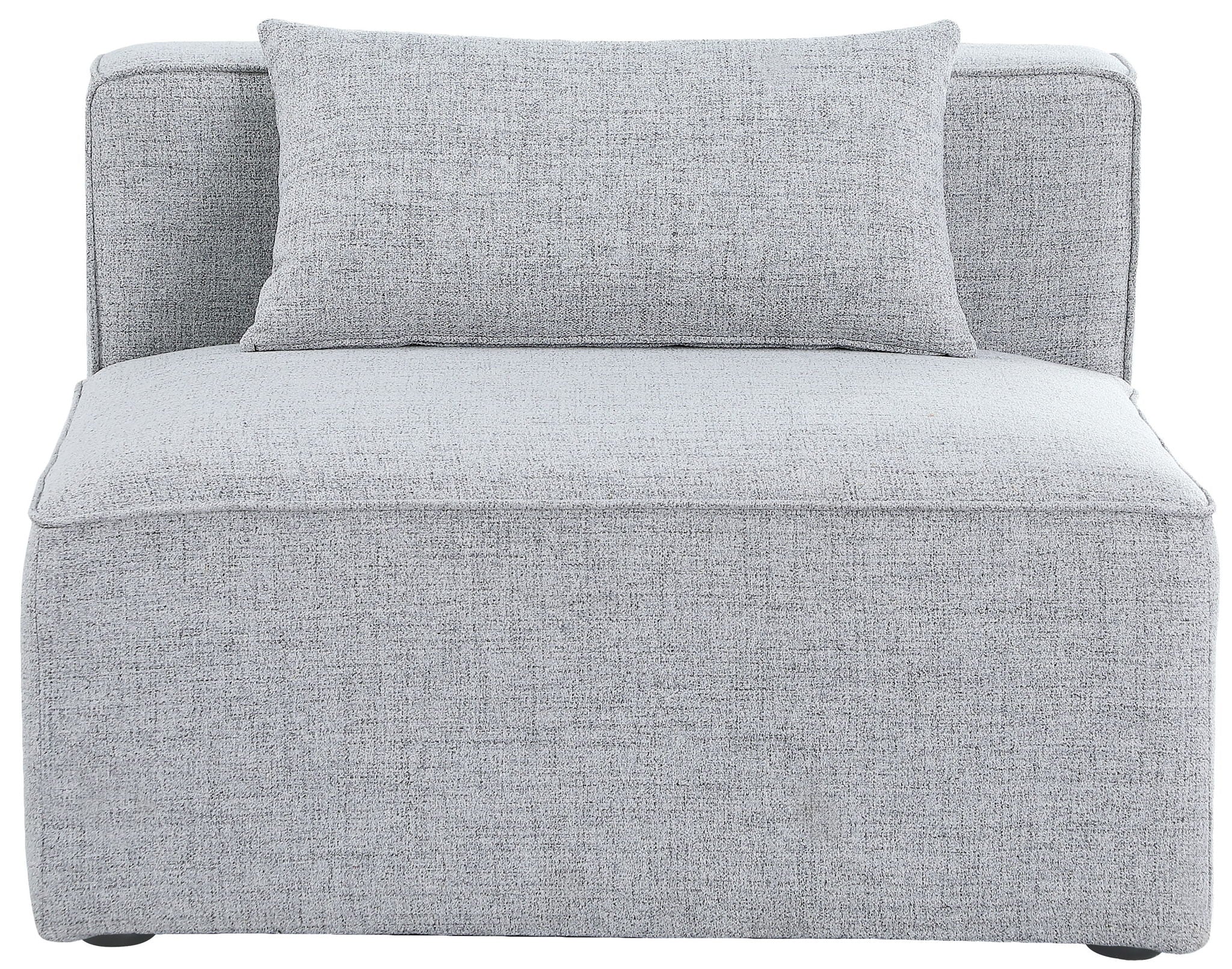Cube - Linen Armless Chair - Urban Living Furniture (Los Angeles, CA)