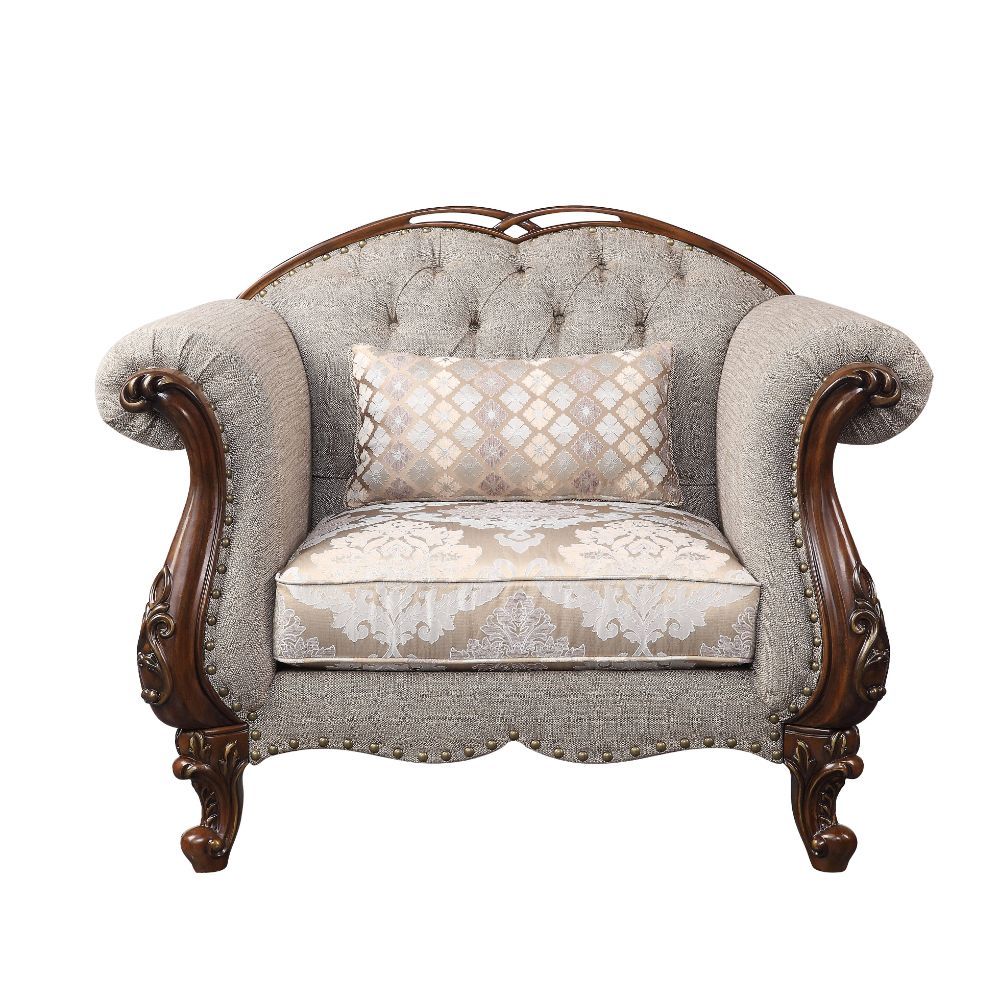 Miyeon - Chair - Fabric & Cherry - Urban Living Furniture (Los Angeles, CA)