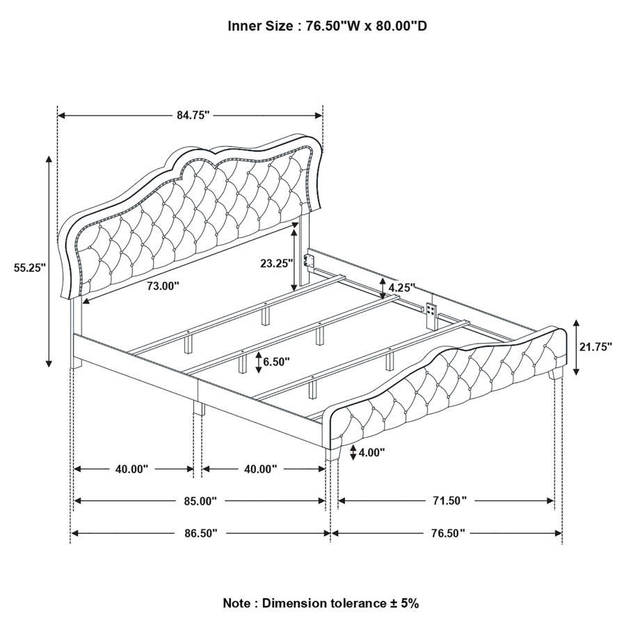 Bella - Upholstered Panel Bed - Urban Living Furniture (Los Angeles, CA)