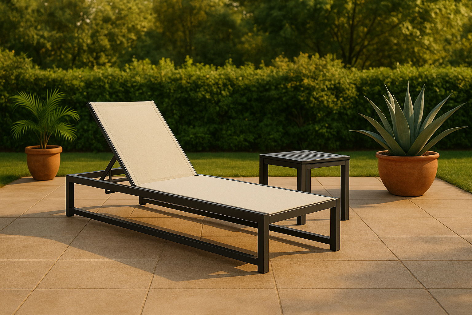 Maldives - Water Resistant Outdoor Patio Adjustable Sun Chaise Lounge Chair With Gray Base - Urban Living Furniture (Los Angeles, CA)