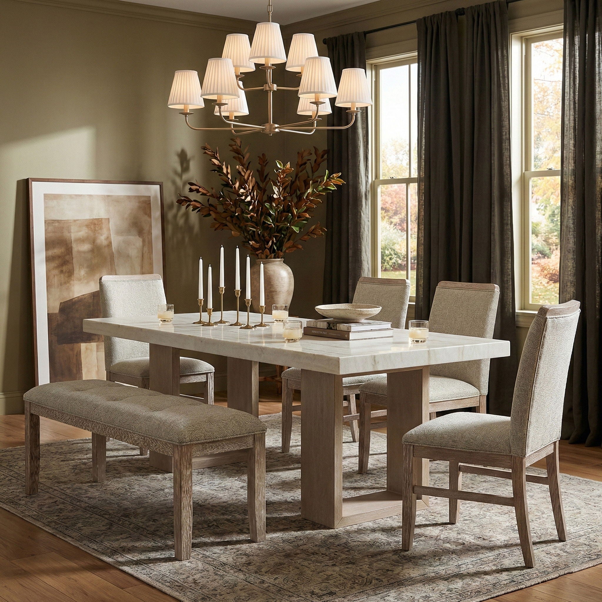 Ananda - Fabric Upholstered Bench - Urban Living Furniture (Los Angeles, CA)