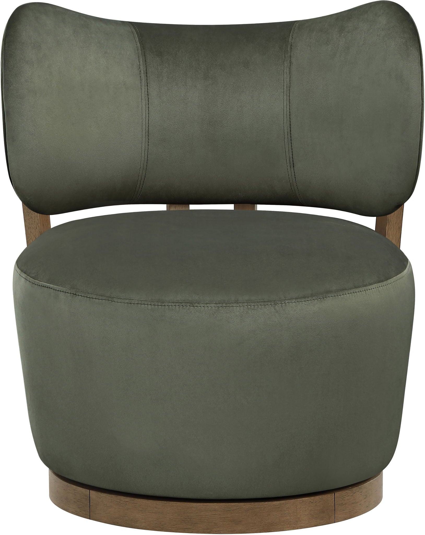Elara - Velvet Upholstered Swivel Accent Chair - Stained Brown - Urban Living Furniture (Los Angeles, CA)