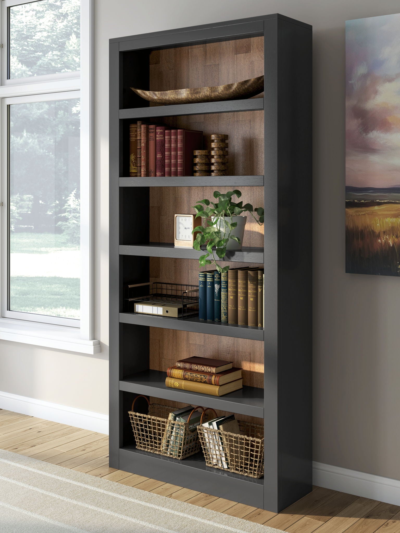 Wildenauer - Brown / Black - Bookcase - Urban Living Furniture (Los Angeles, CA)
