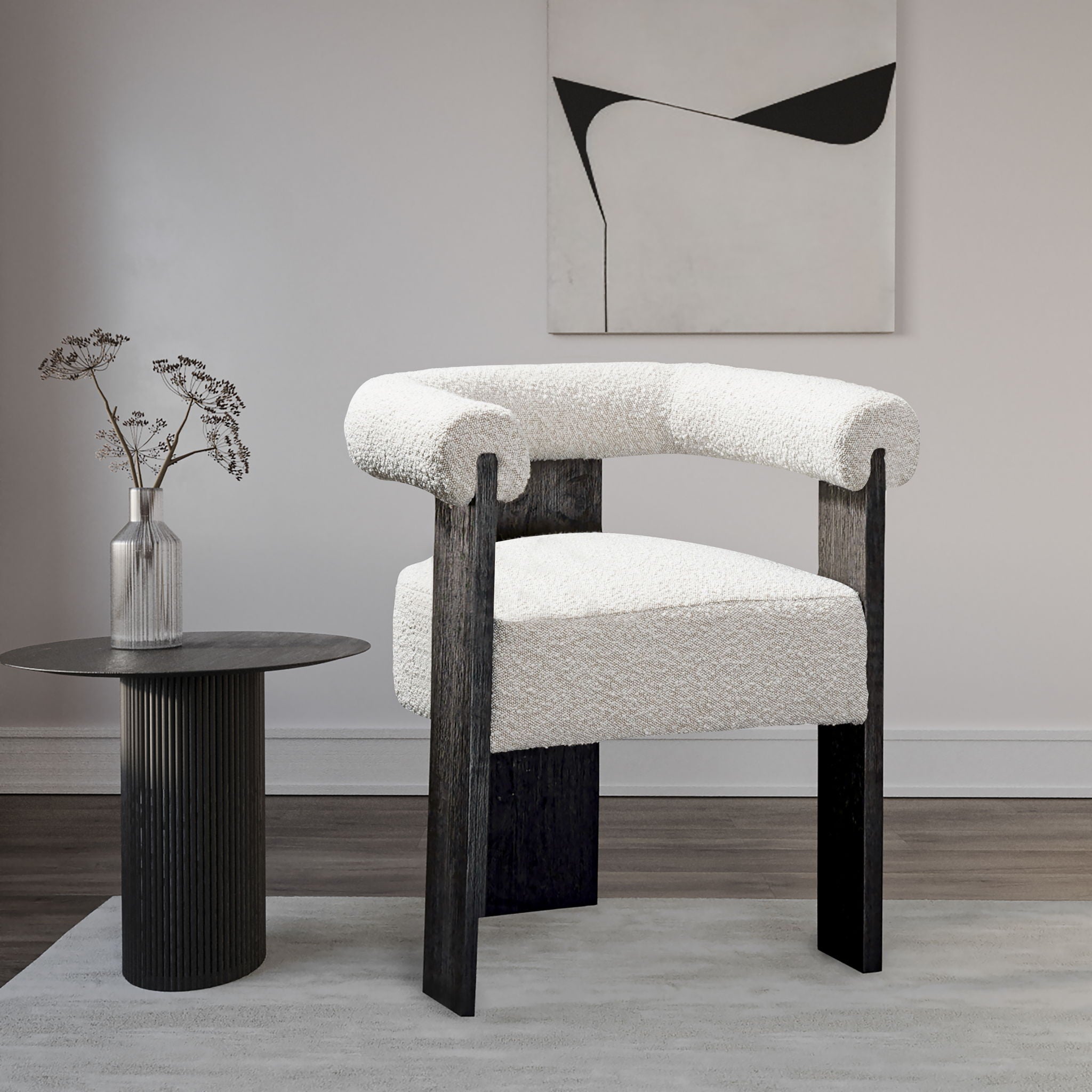 Barrel - Dining Chair - Black Legs - Urban Living Furniture (Los Angeles, CA)