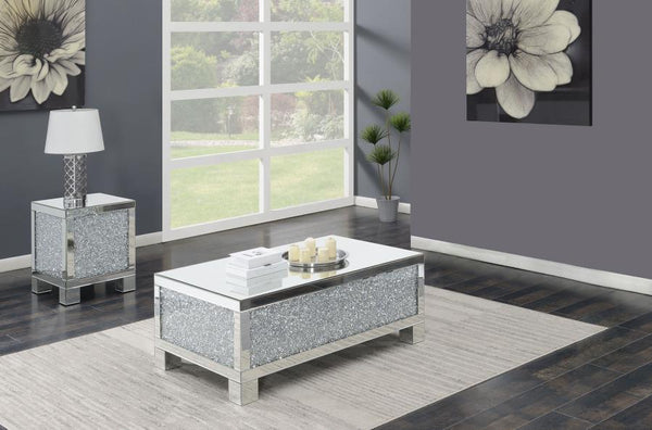 Gillian - Mirrored Coffee Table Set