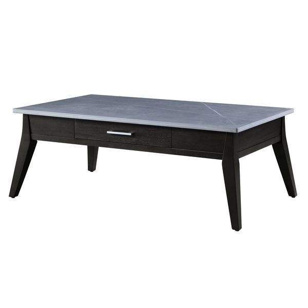 Zemocryss - Coffee Table - Marble & Dark Brown Finish - Urban Living Furniture (Los Angeles, CA)
