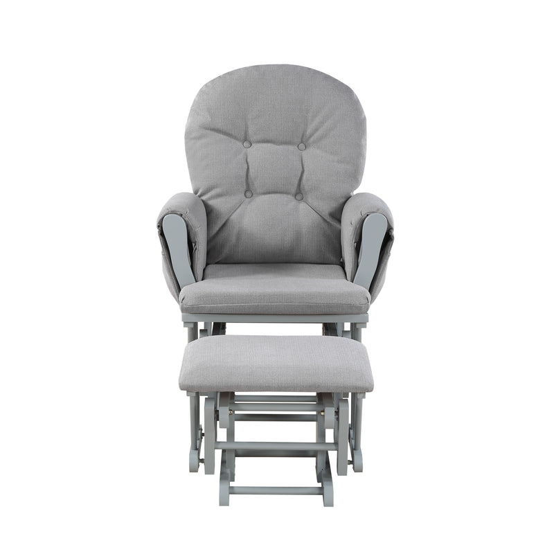 Mason - Glider And Ottoman Gray Wood - Urban Living Furniture (Los Angeles, CA)