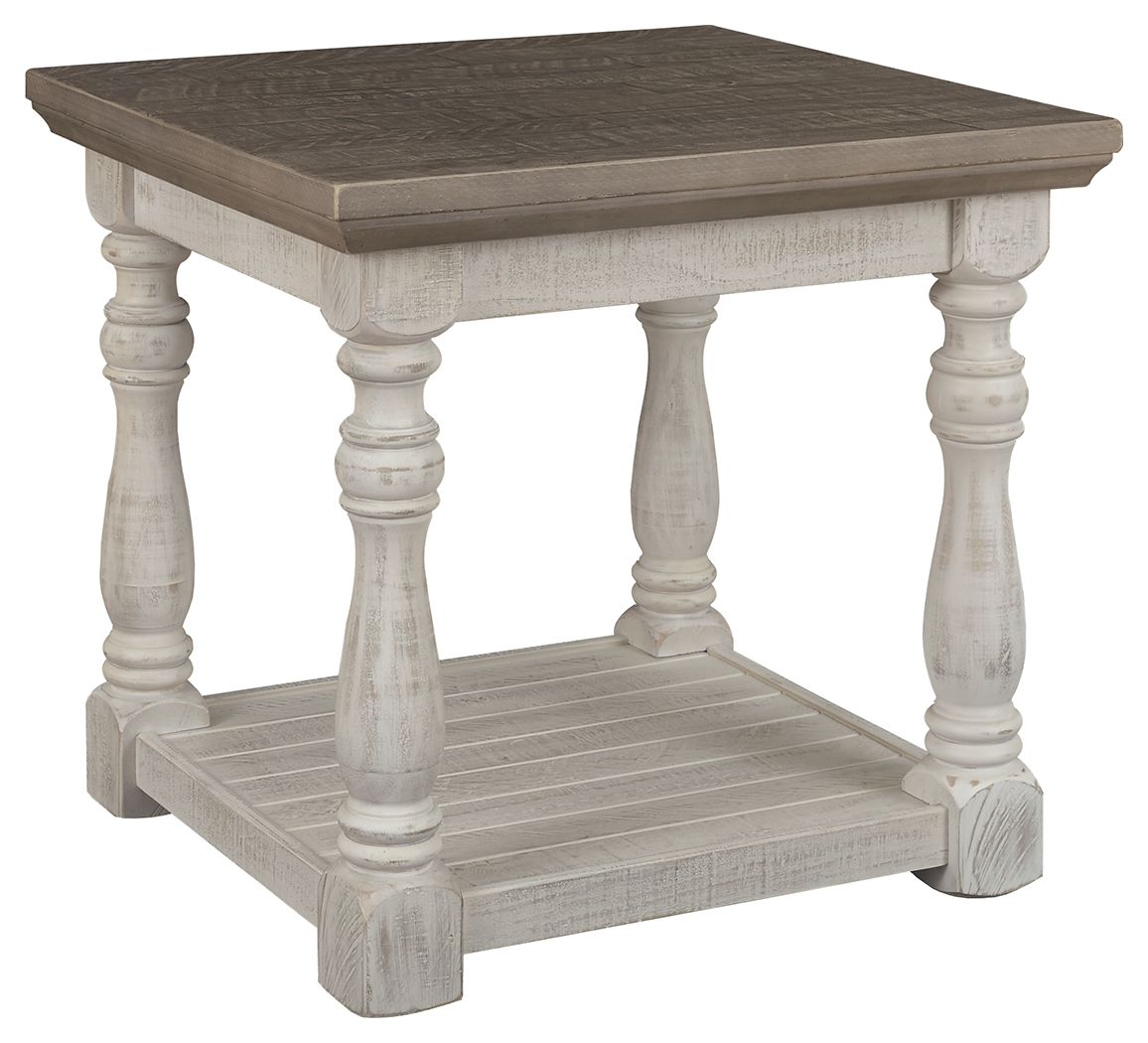 Havalance - Gray / White - Rectangular End Table - Urban Living Furniture (Los Angeles, CA)