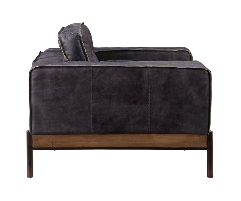 Silchester - Chair - Antique Ebony Top Grain Leather - Urban Living Furniture (Los Angeles, CA)