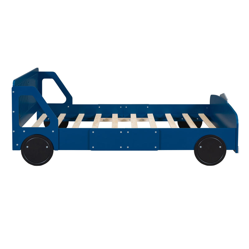 Car Shaped Platform Bed With Wheels