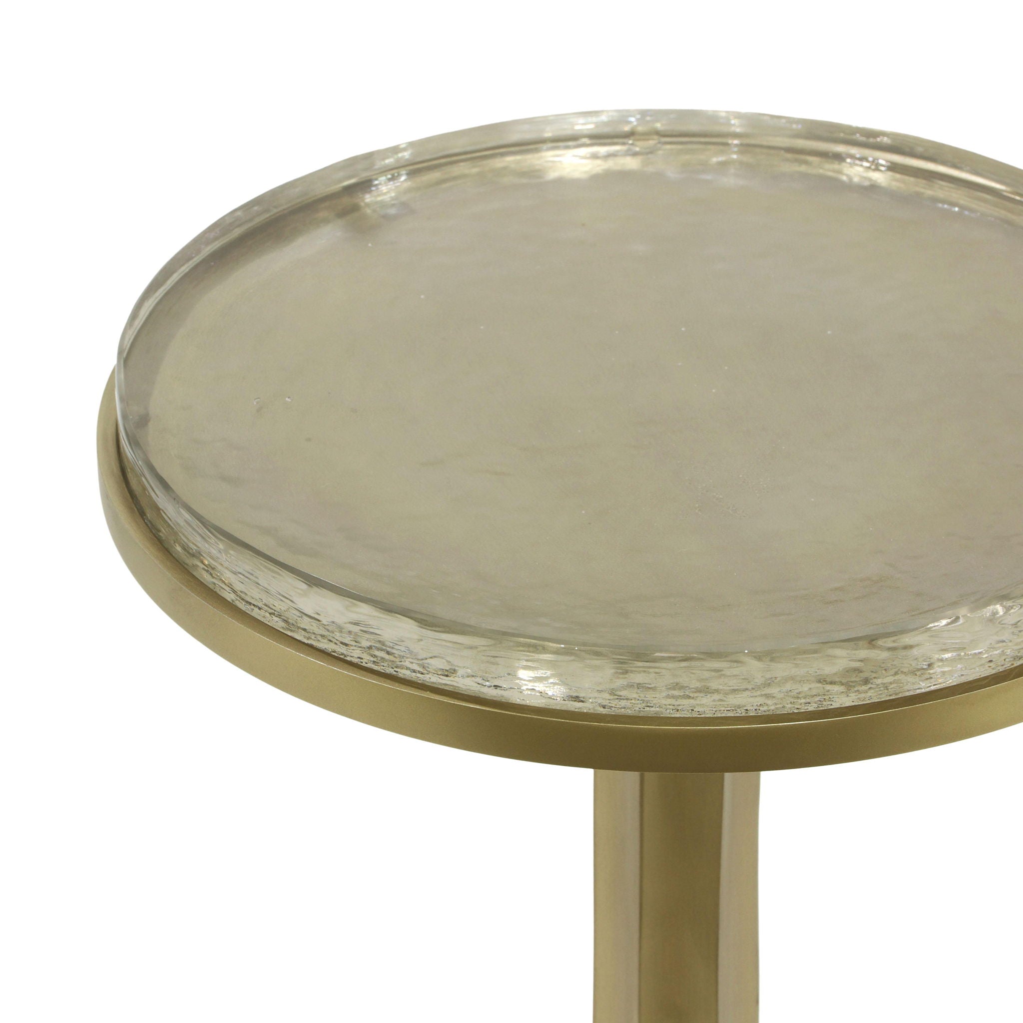 Gabrielle - Round Side Table - Antique Brass - Urban Living Furniture (Los Angeles, CA)