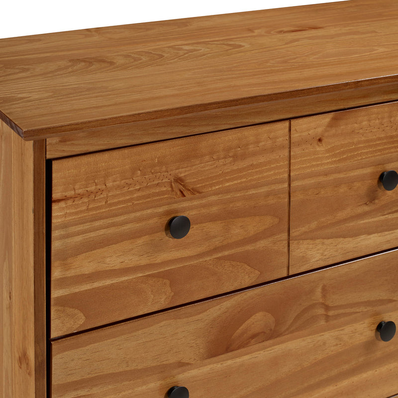 Classic 6 Drawer Dresser - Caramel