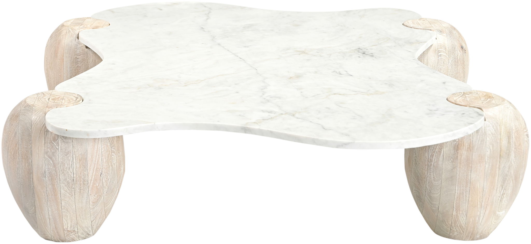 Liona - Marble And Acacia Wood Coffee Table - Urban Living Furniture (Los Angeles, CA)