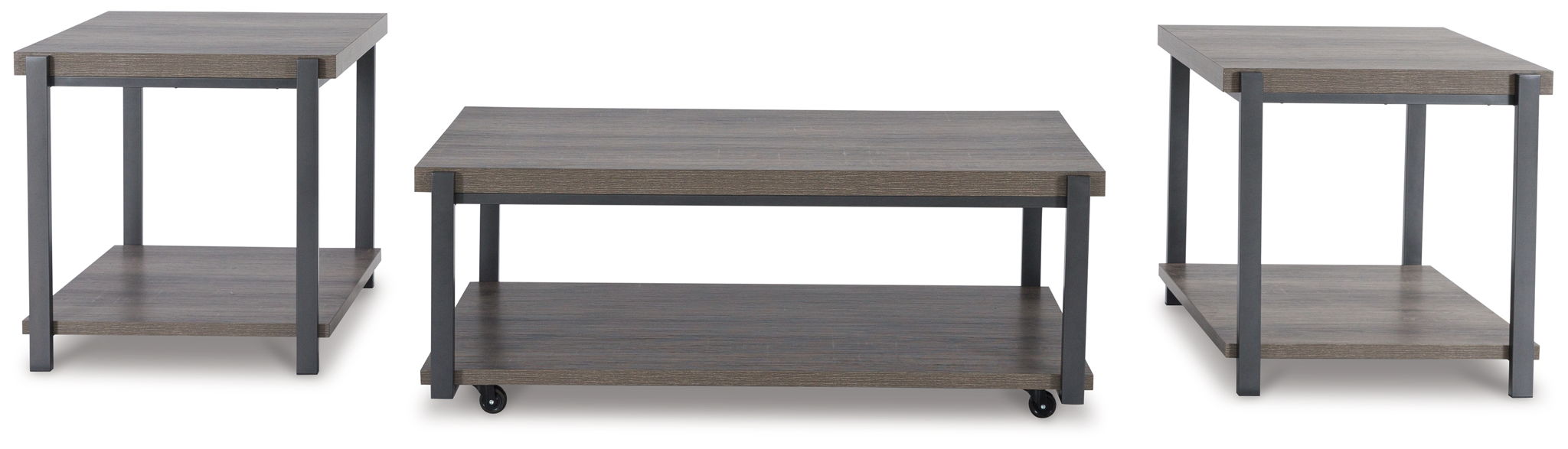 Wilmaden - Gray / Black - Occasional Table Set (Set of 3) - Urban Living Furniture (Los Angeles, CA)