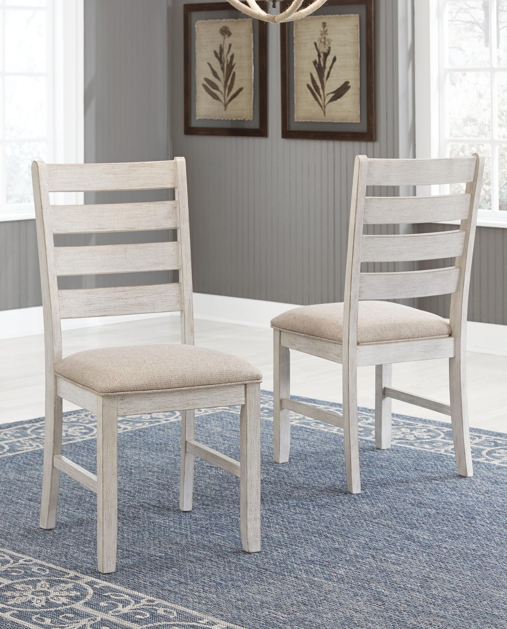 Skempton - Dining UPH Side Chair (Set of 2) - White - Urban Living Furniture (Los Angeles, CA)