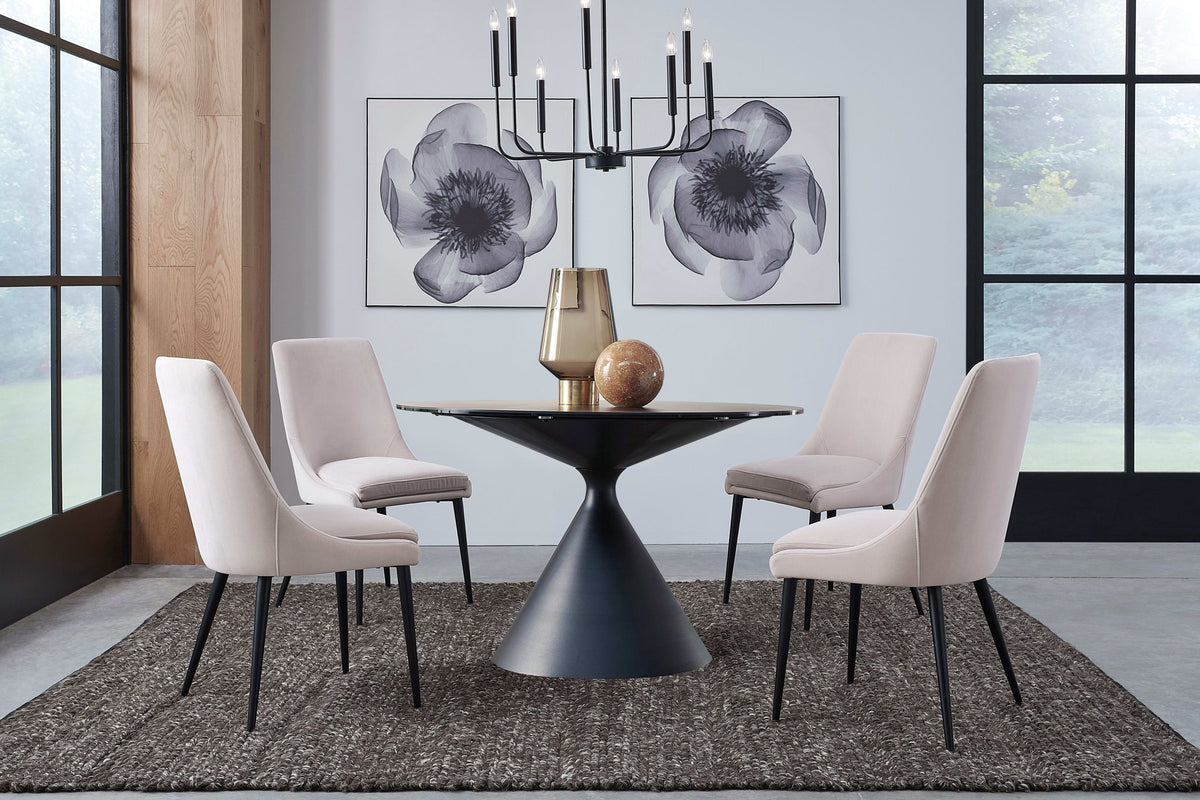 Winston - Upholstered Metal Leg Dining Chair (Set of 2)