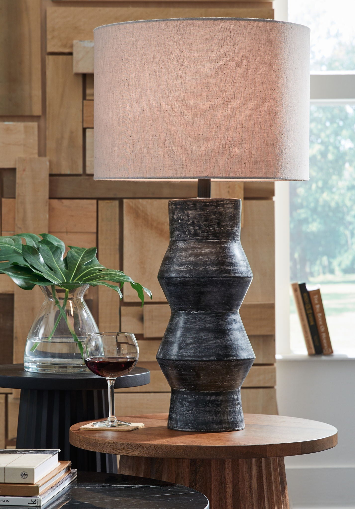 Kerbert - Distressed Black - Terracotta Table Lamp - Urban Living Furniture (Los Angeles, CA)
