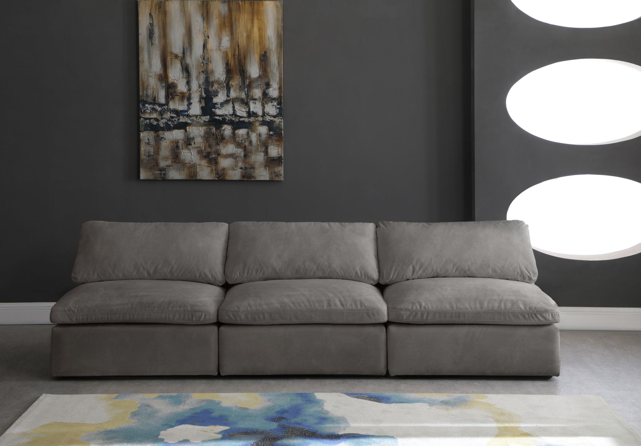 Cozy - Modular Armless 3 Seat Sofa - Urban Living Furniture (Los Angeles, CA)
