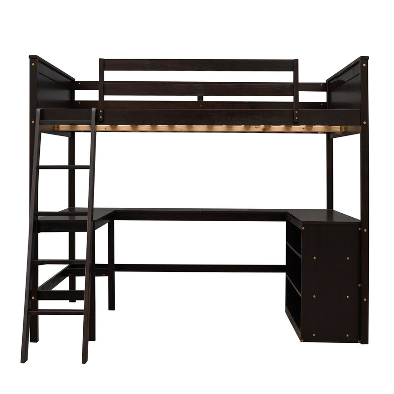 Loft Bed With Shelves With Desk