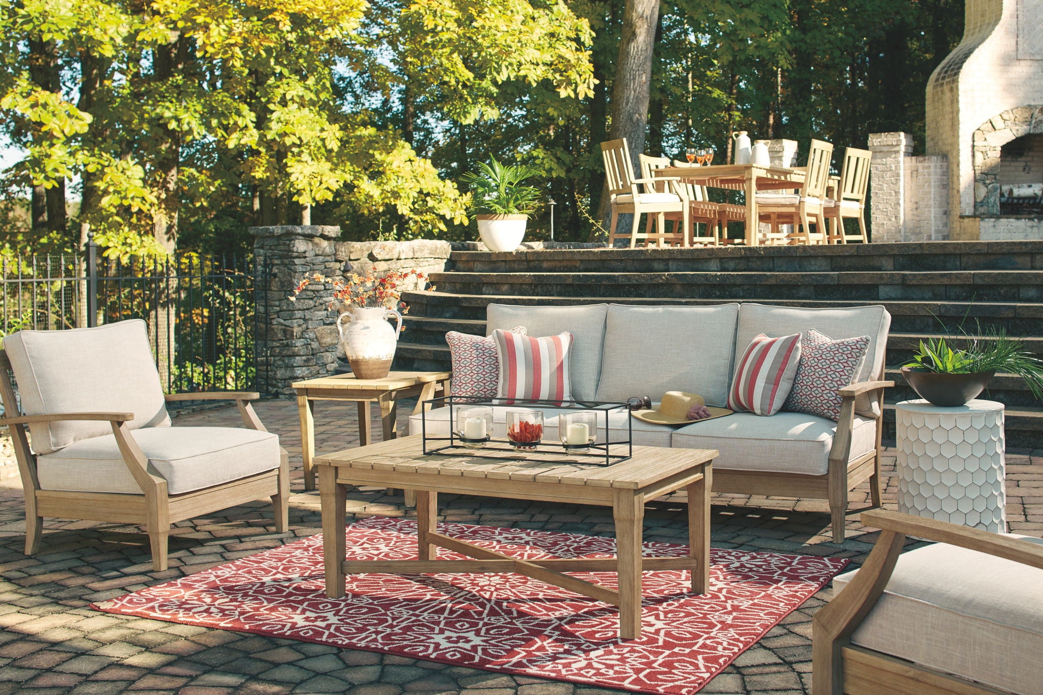Clare View - Beige - Sofa with Cushion - Urban Living Furniture (Los Angeles, CA)