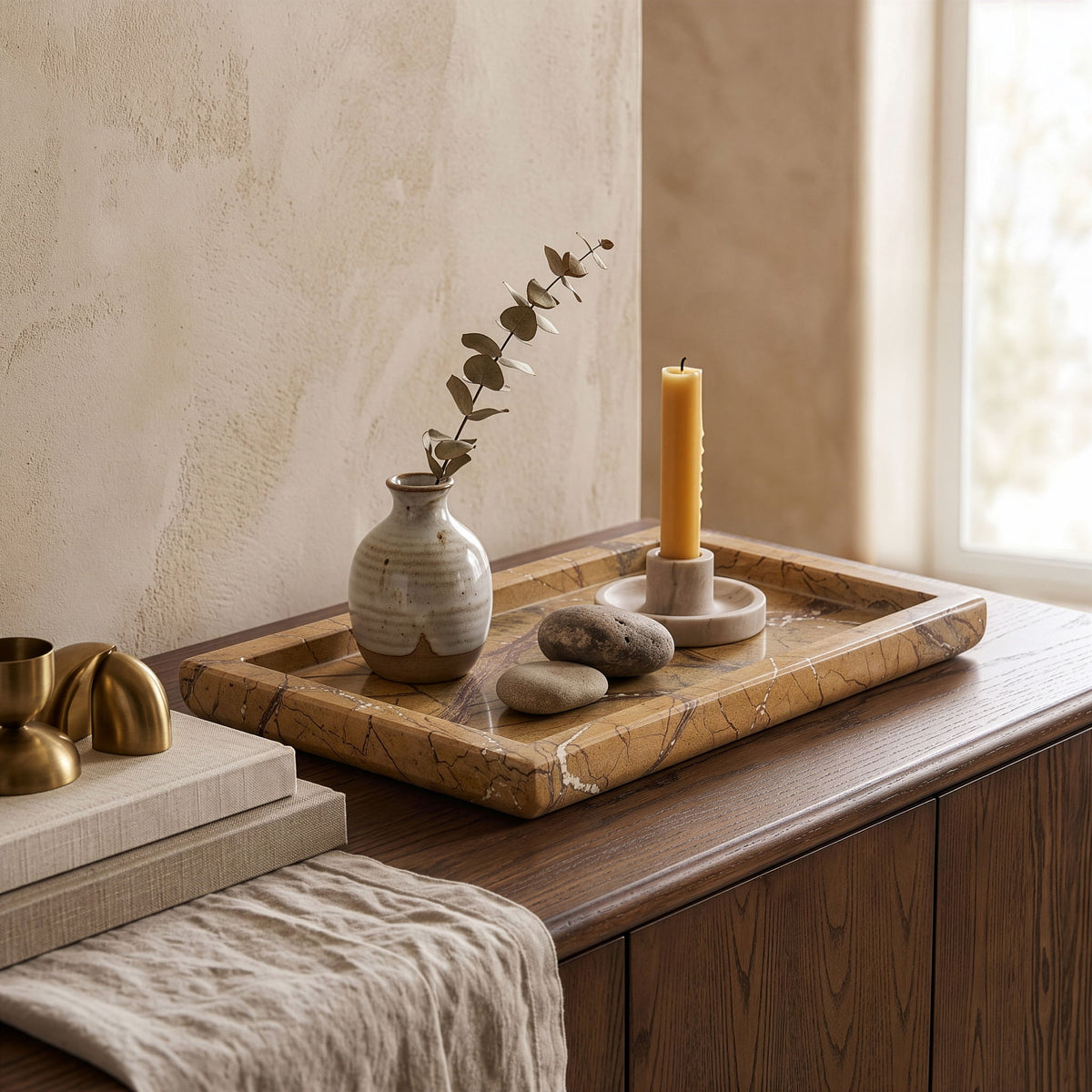 Nolan - Genuine Marble Tray