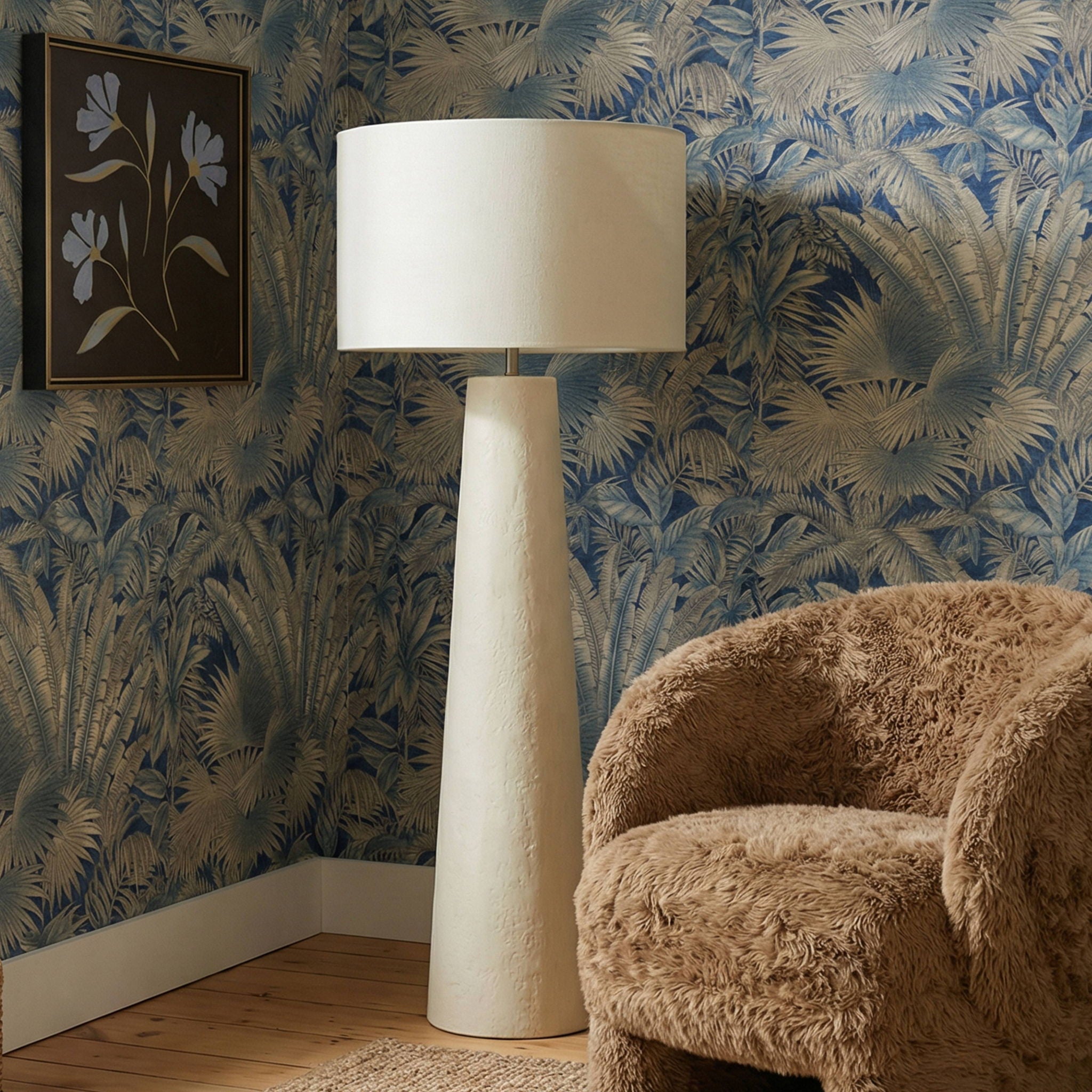 Yala - Papier Mache Floor Lamp - Cream - Urban Living Furniture (Los Angeles, CA)