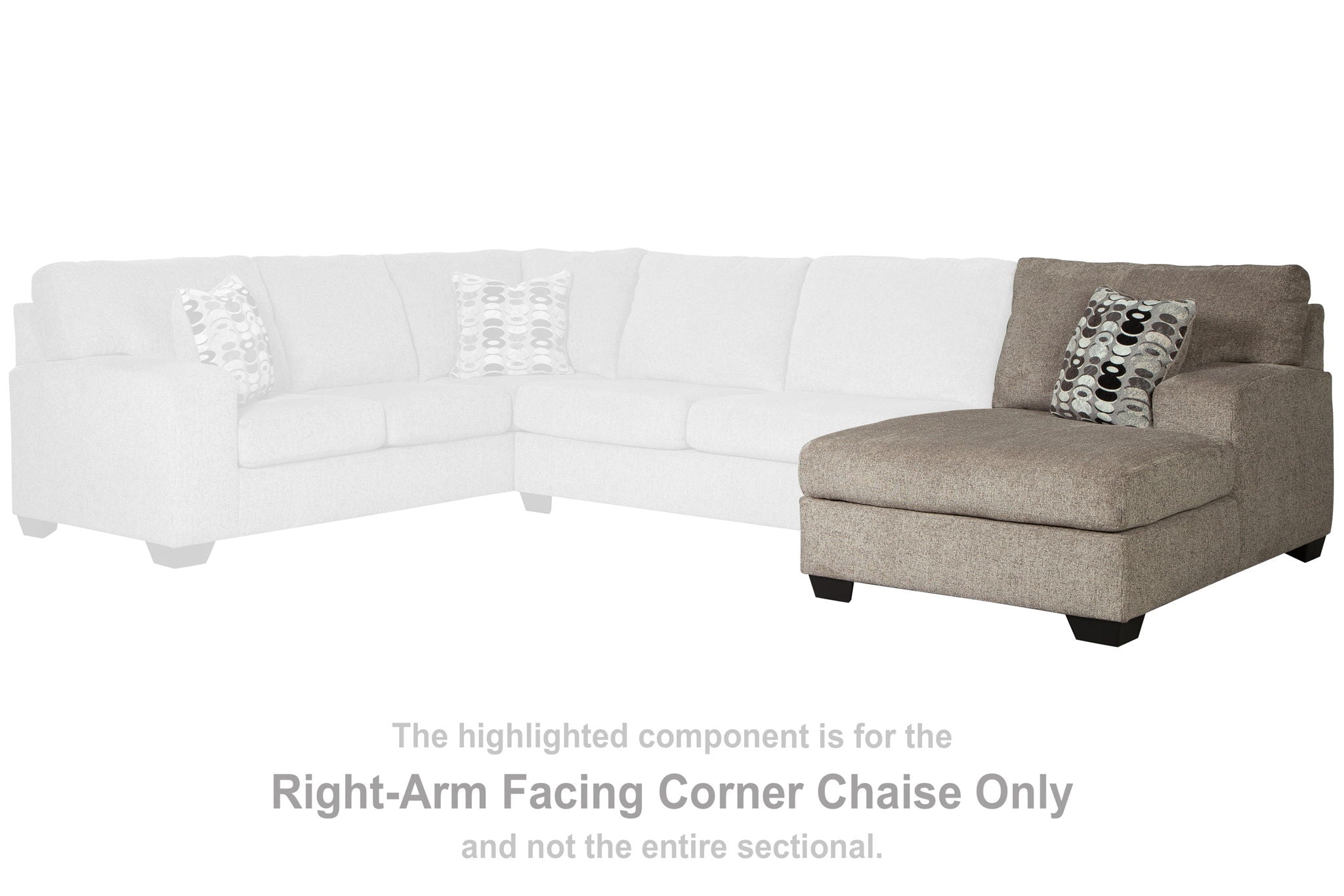 Ballinasloe - Platinum - RAF Corner Chaise - Urban Living Furniture (Los Angeles, CA)