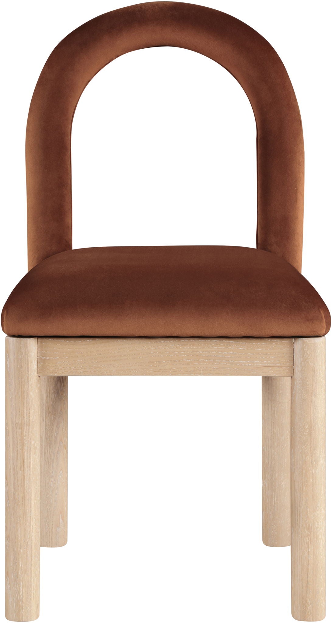 Conrad - Velvet Dining Chair With Natural Legs - Urban Living Furniture (Los Angeles, CA)