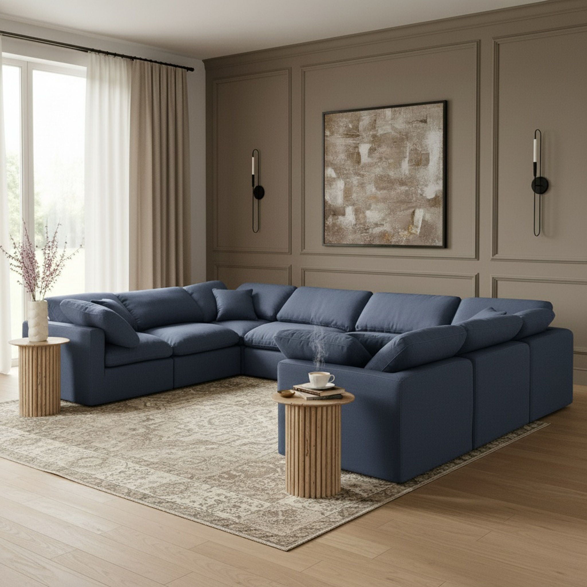 Indulge - Linen 8 Piece Modular Sectional - Urban Living Furniture (Los Angeles, CA)