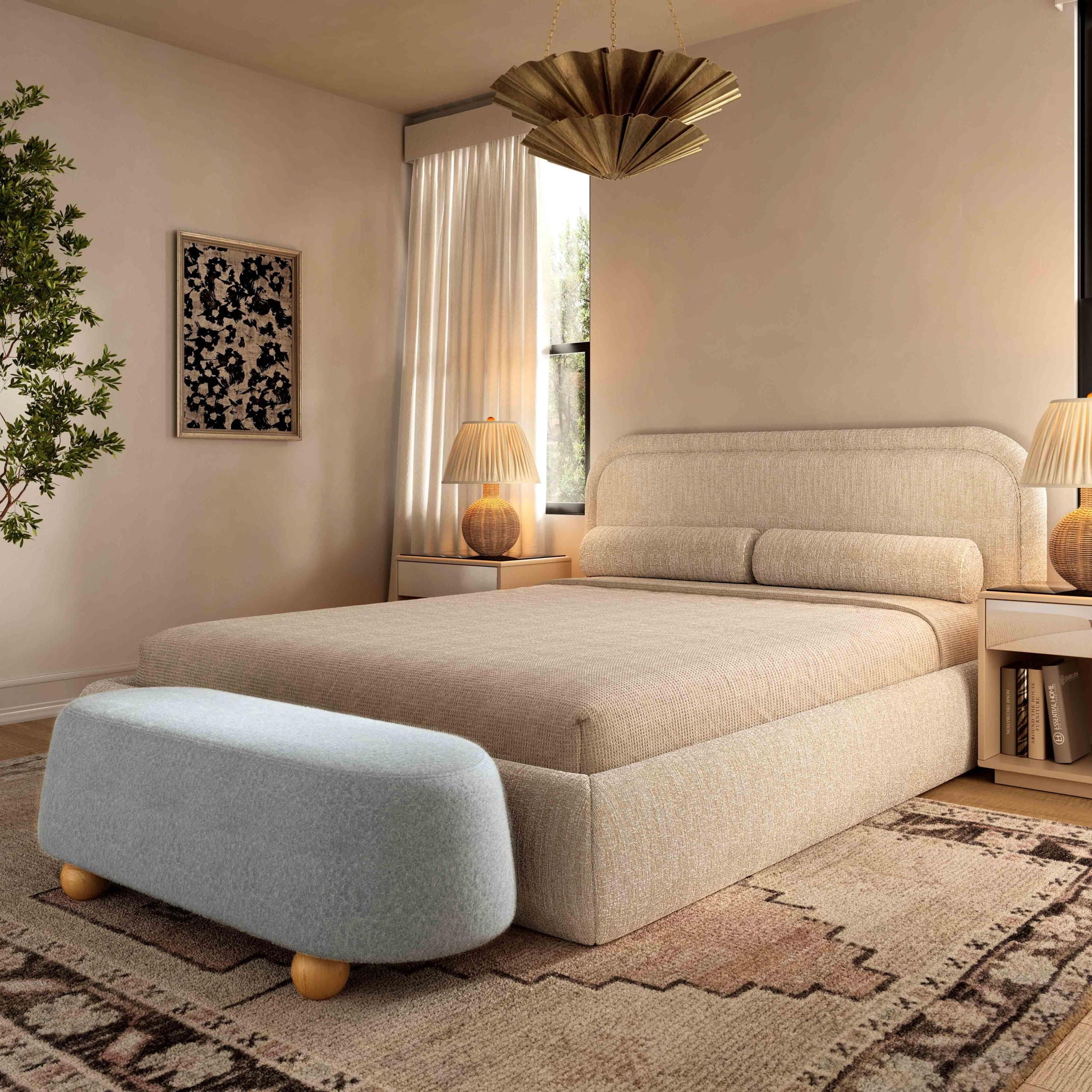 Jaine - Large Ottoman - Urban Living Furniture (Los Angeles, CA)