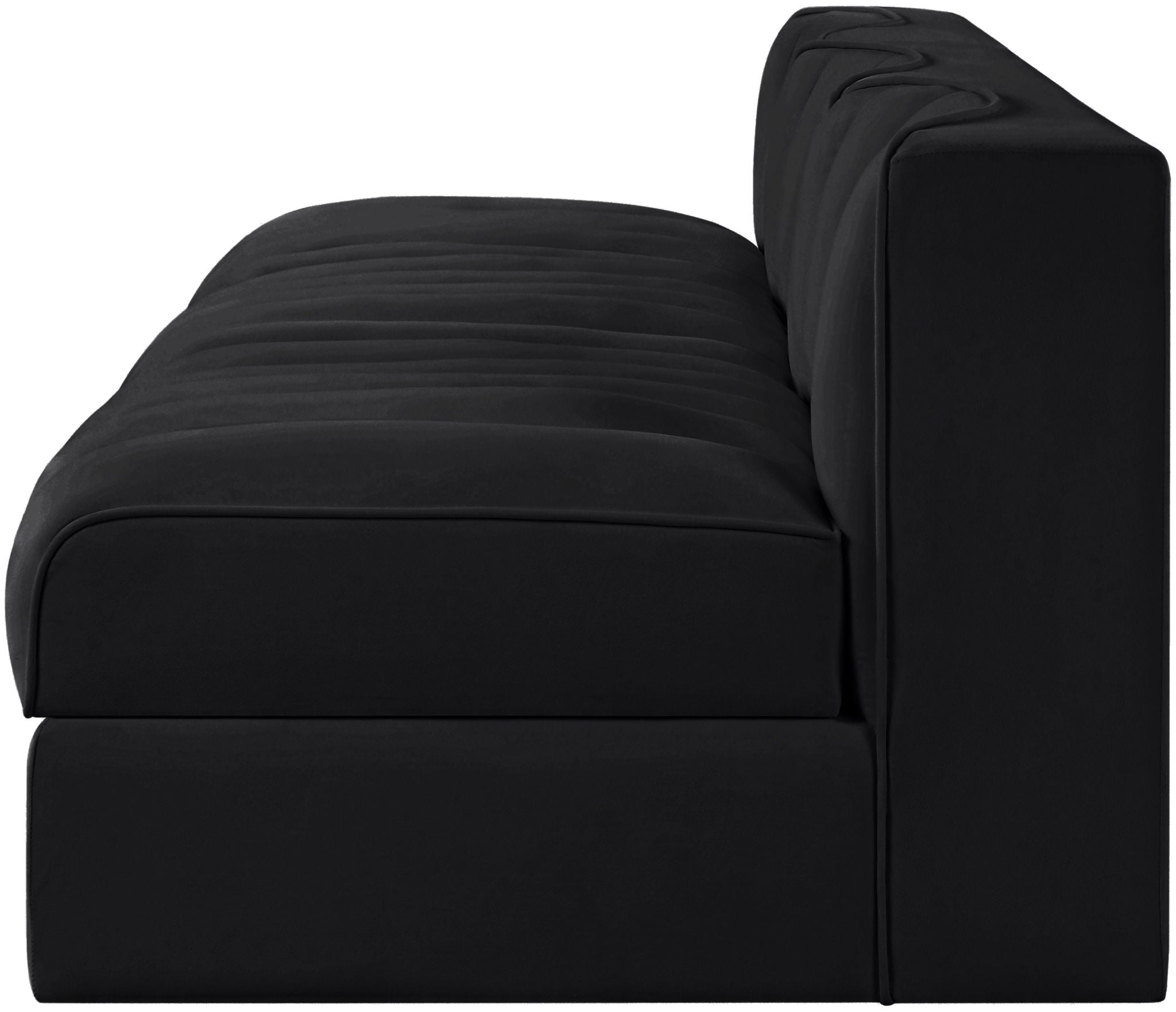 Rummi - Velvet Performance Fabric Upholstered 3 Piece Modular Armless Sofa - Urban Living Furniture (Los Angeles, CA)