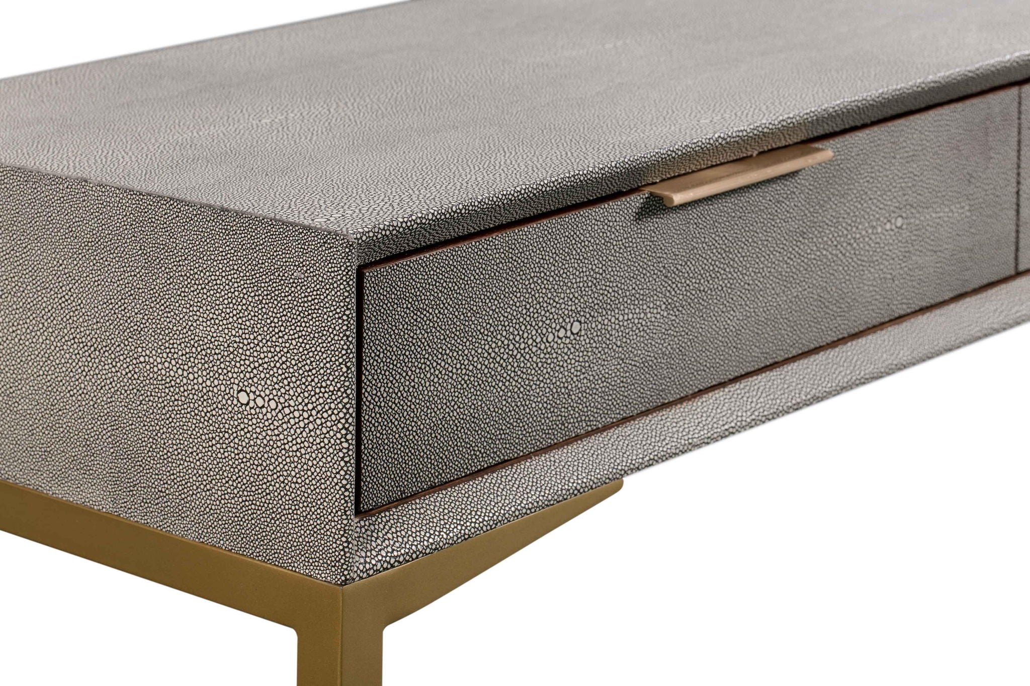 Pesce - Shagreen Console Table - Pearl Silver - Urban Living Furniture (Los Angeles, CA)