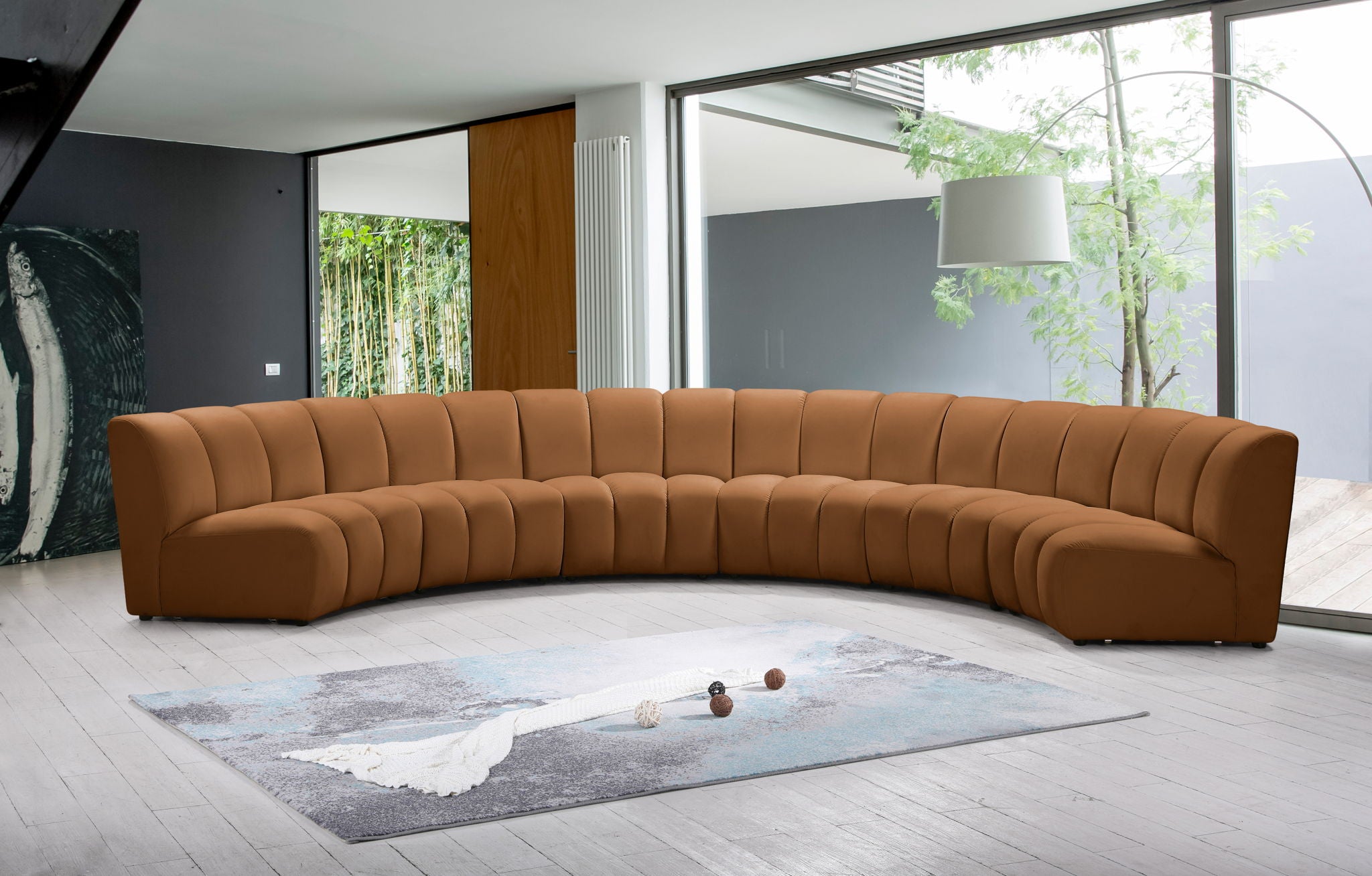 Infinity - 6 Piece Modular Sectional - Saddle - Urban Living Furniture (Los Angeles, CA)