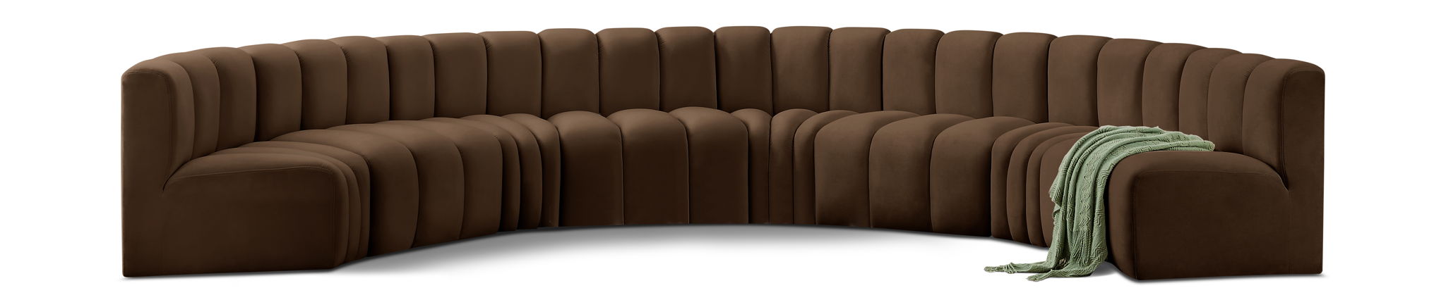 Arc - Velvet 8 Piece U-Shaped Modular Sofa - Urban Living Furniture (Los Angeles, CA)