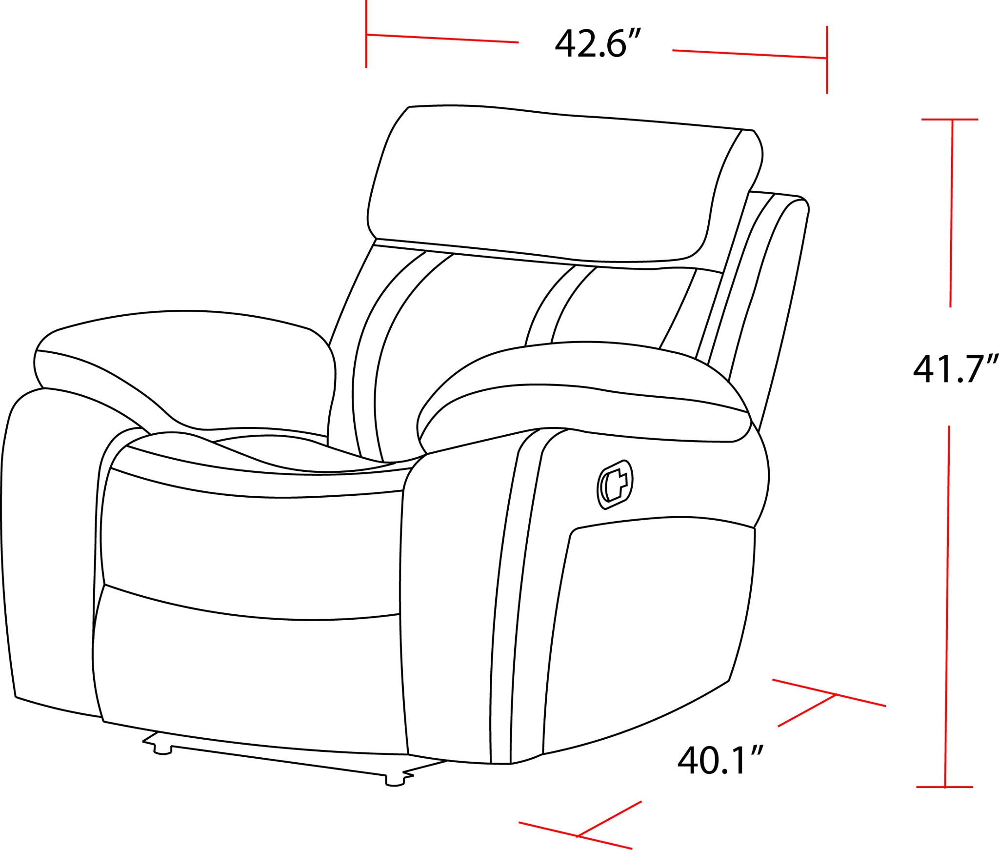 Theon - Glider Recliner - Urban Living Furniture (Los Angeles, CA)