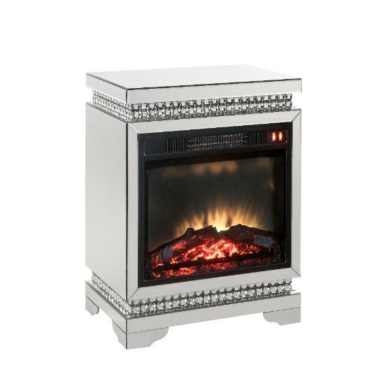 Lotus - Fireplace - Mirrored & Faux Ice Cube Crystals - Urban Living Furniture (Los Angeles, CA)
