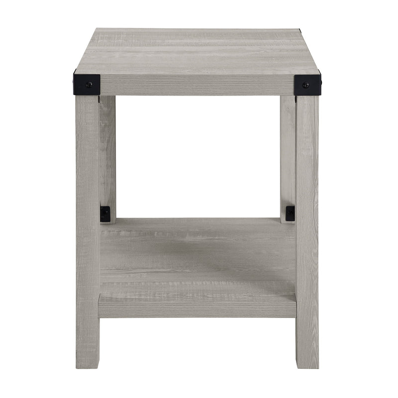 Farmhouse Metal X Table With Lower Shelf