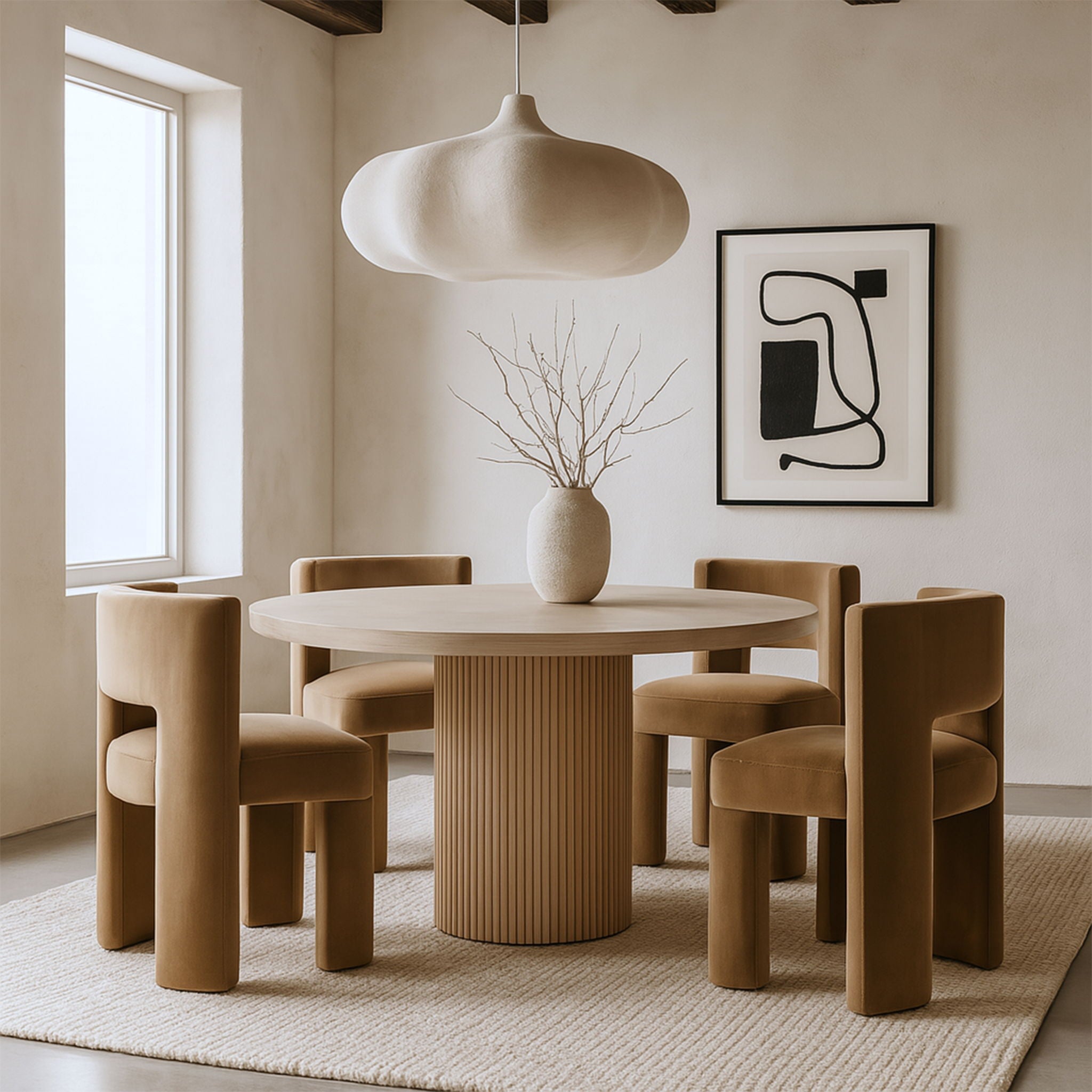 Zuno - Velvet Performance Fabric Upholstered Dining Chair (Set of 2) - Urban Living Furniture (Los Angeles, CA)