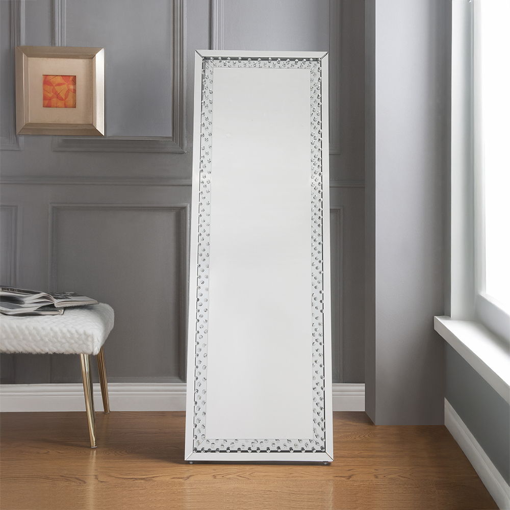 Nysa - Floor Mirror - Mirrored & Faux Crystals - Urban Living Furniture (Los Angeles, CA)
