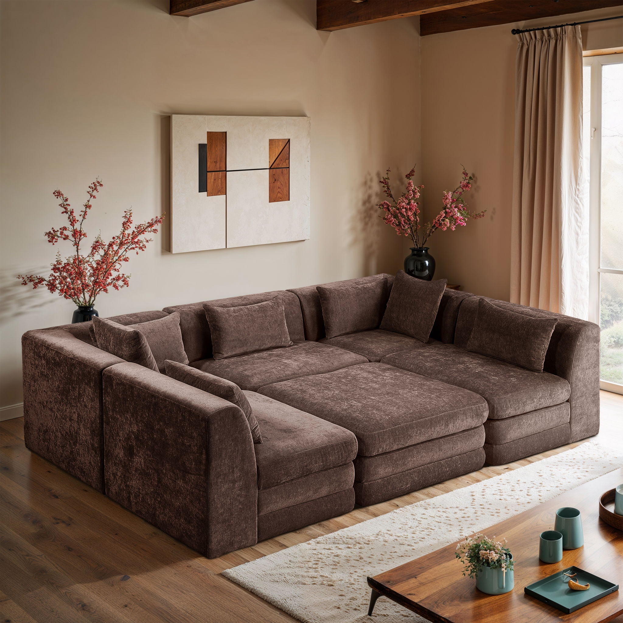 Stellar - 6 Piece Upholstered Modular Sectional - Urban Living Furniture (Los Angeles, CA)