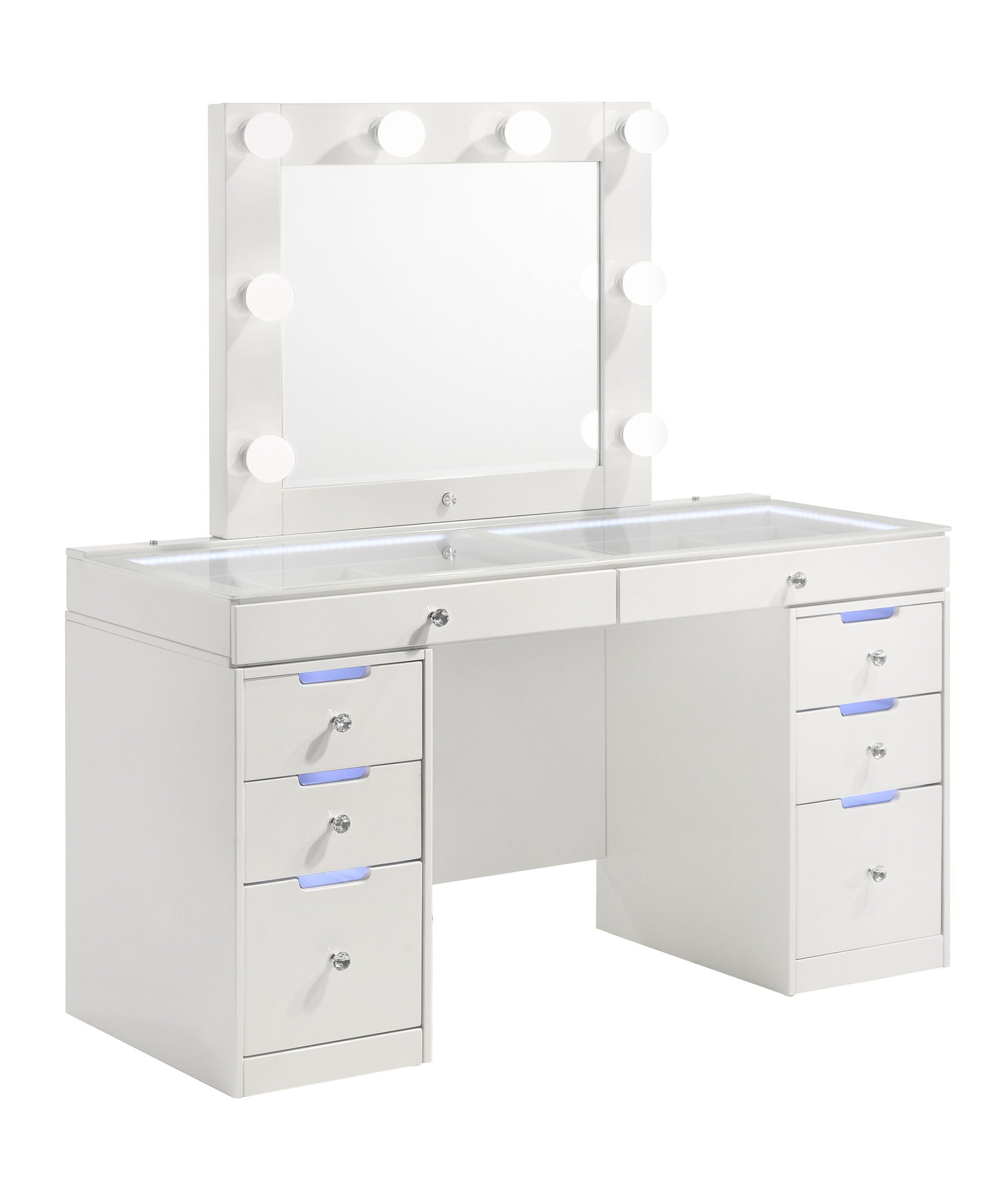 Luxo - Vanity Desk - White - Urban Living Furniture (Los Angeles, CA)